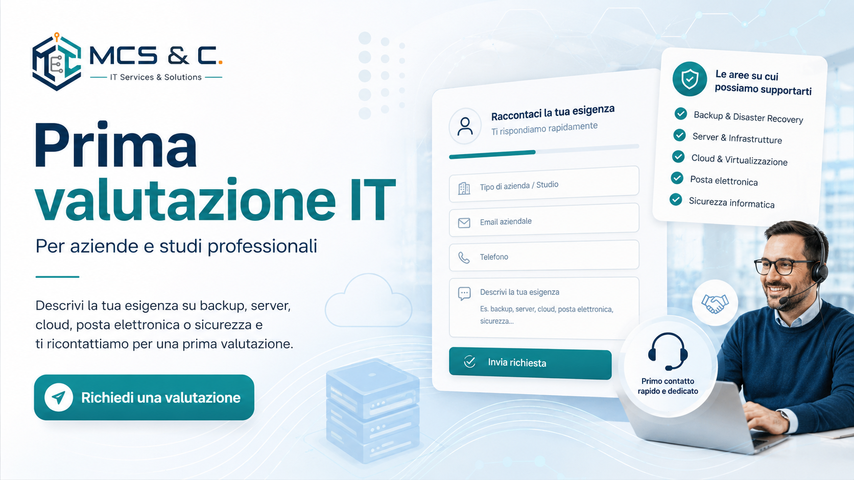 Prima valutazione IT per aziende e studi professionali